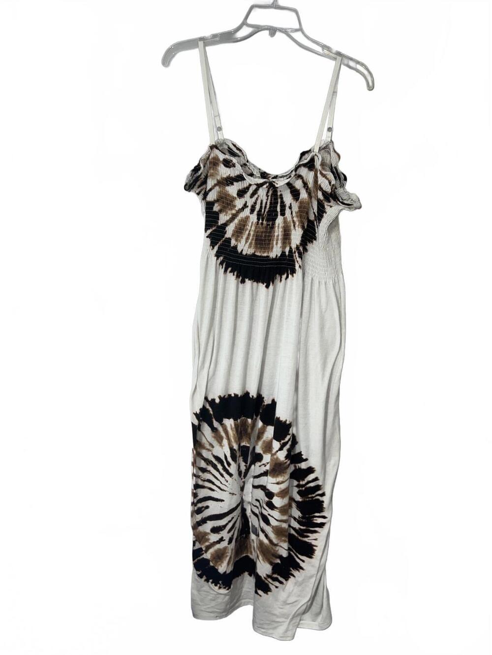 Shoreline Tie-Dye Maxi Dress with Smocked Bodice